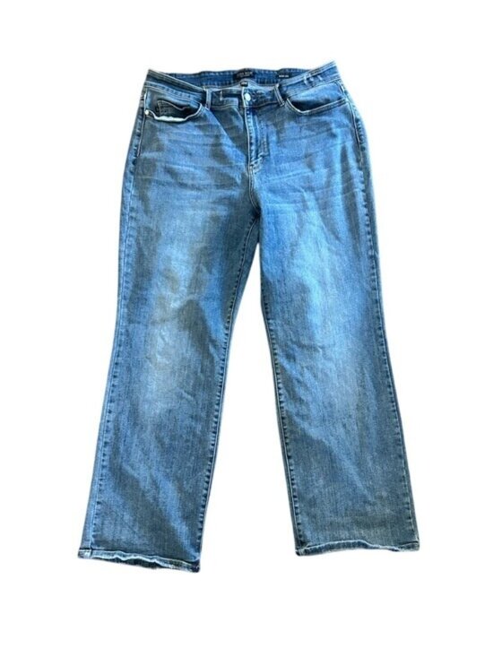 Judy Blue Denim - Judy Blue Classic Wide-Leg Women’s Jeans Blue Plus Size 20W Everyday Casual